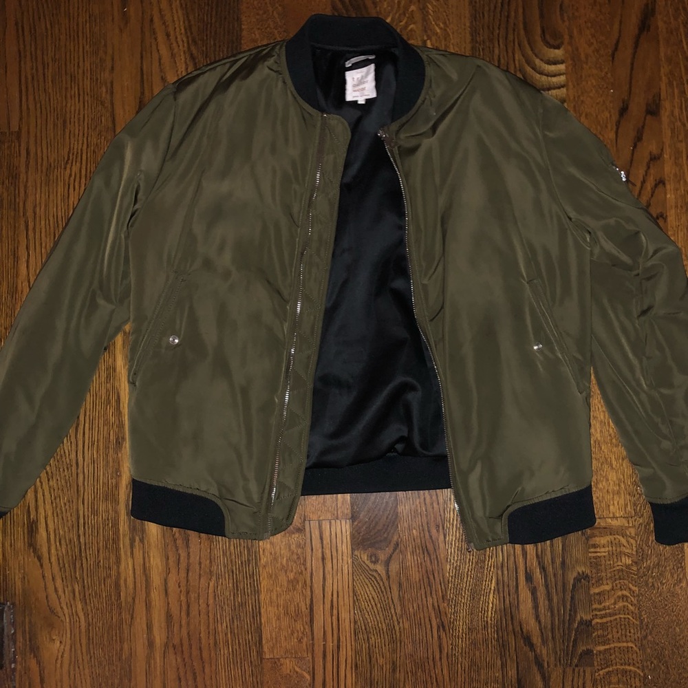 ZARA Olive Bomber Jacket